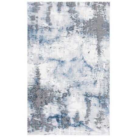 Safavieh Square Craft Contemporary Area Rug Blue & Grey - 6 ft. -7 in. x 6 ft. -7 in. CFT850M-7SQ